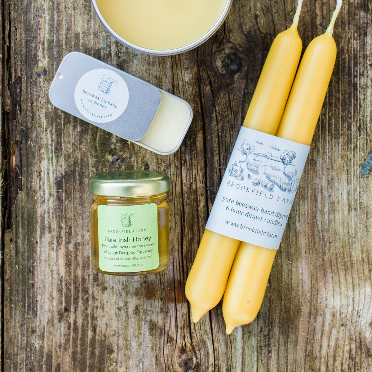 Lily Brook Pure Beeswax Candles